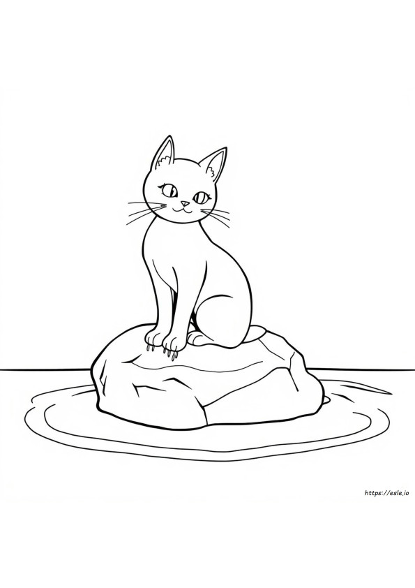 Mer Cat Coloring Page