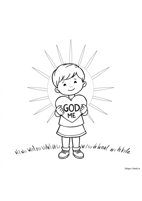God Made Me Coloring Page Free