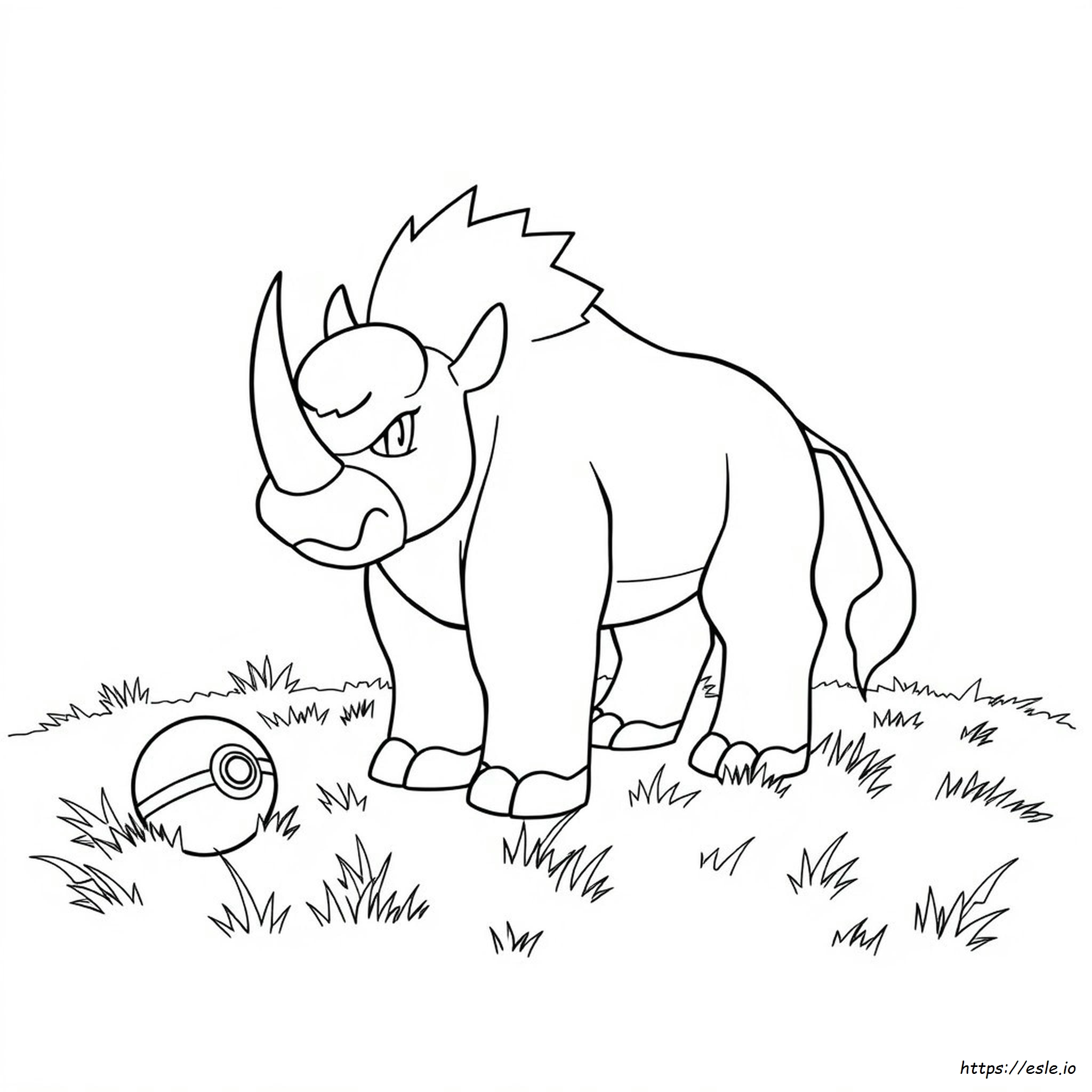 Tauros Pokemon Coloring Page