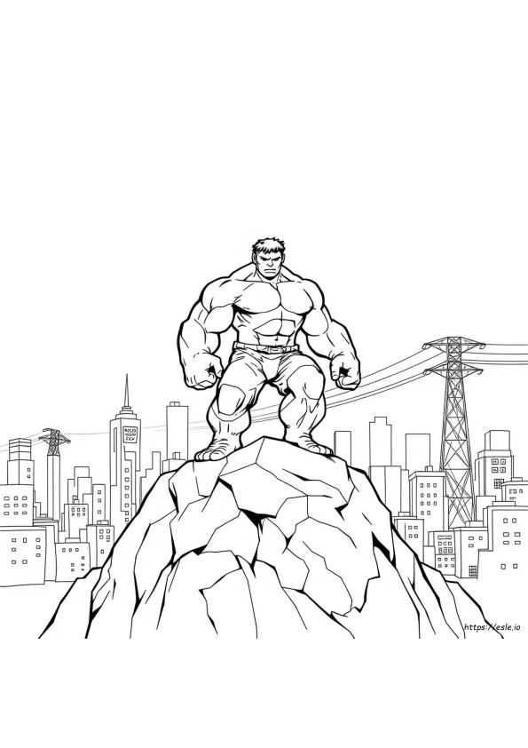 Hulk Marvel Coloring Pages