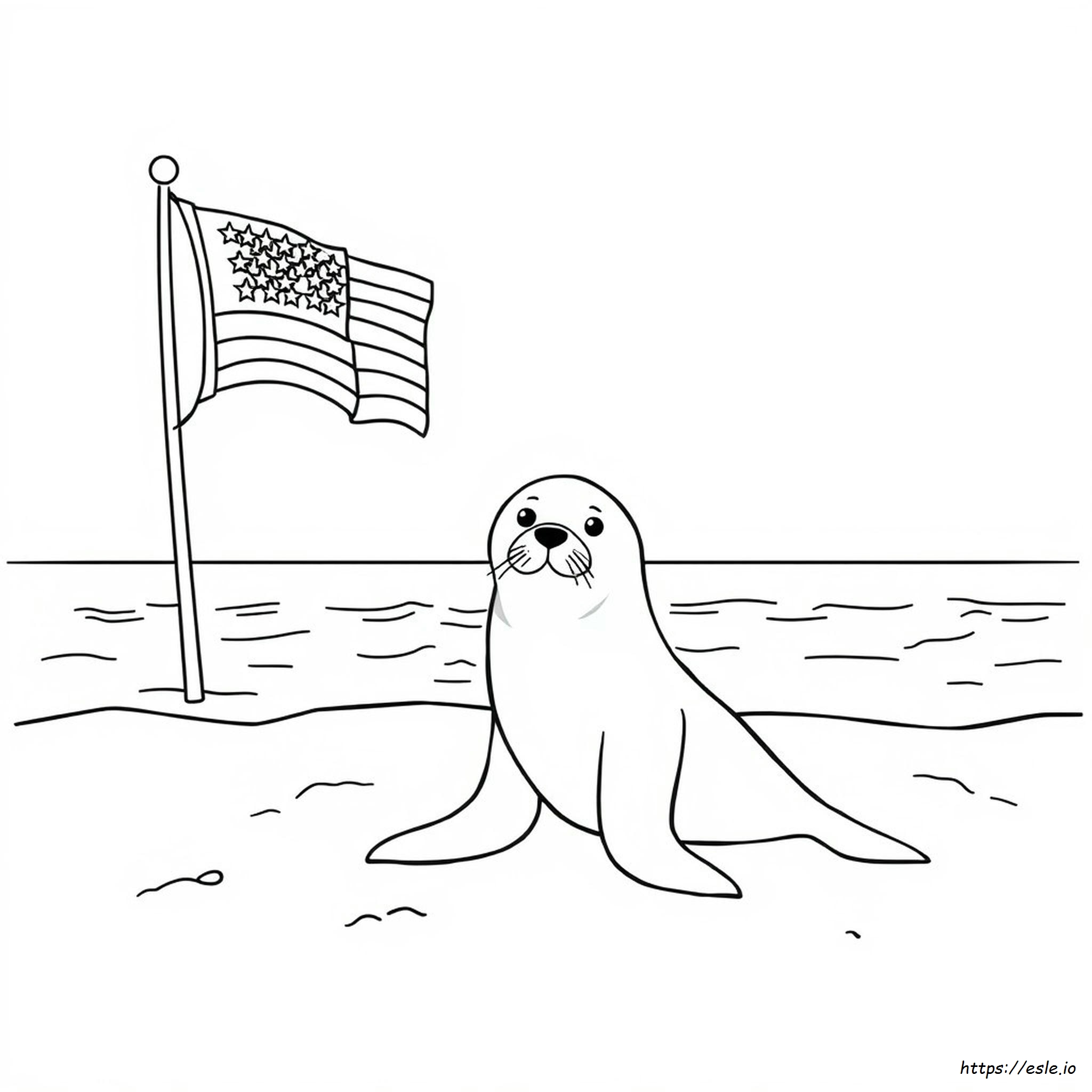 Us Seal Coloring Page