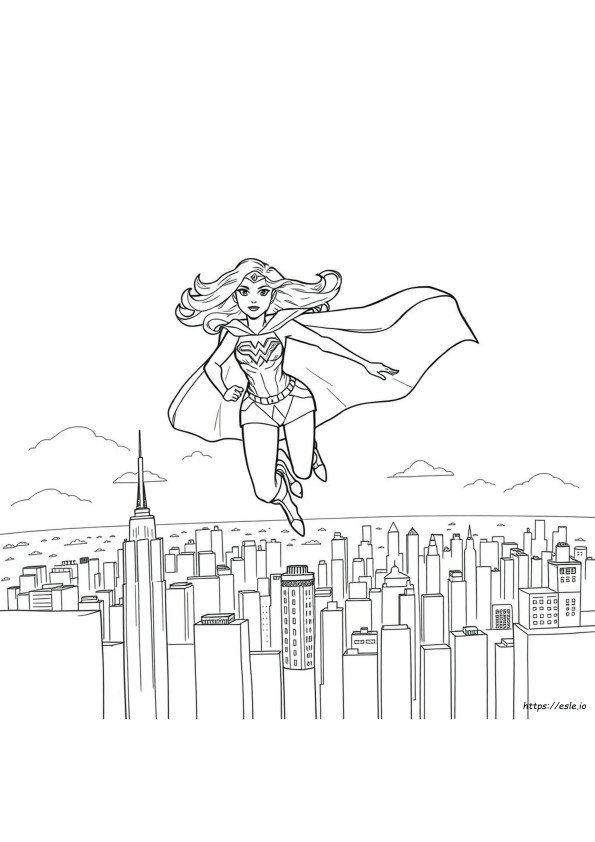 Supergirl Coloring Pictures