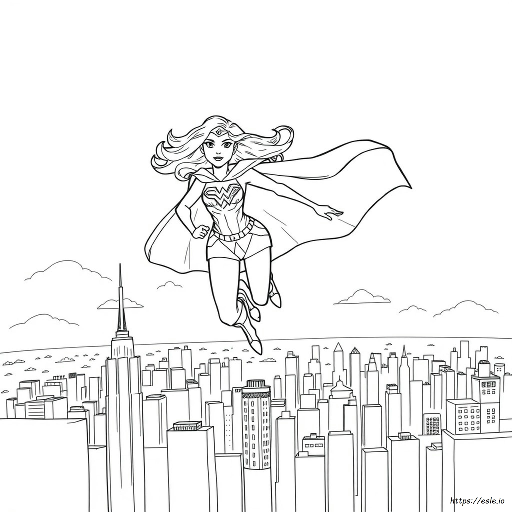 Supergirl Coloring Pictures