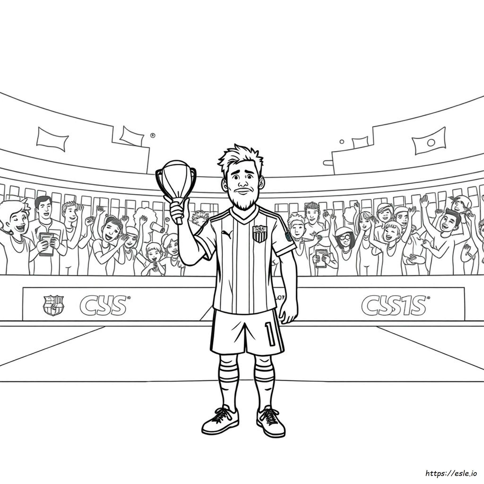 Messi Coloring Pages World Cup