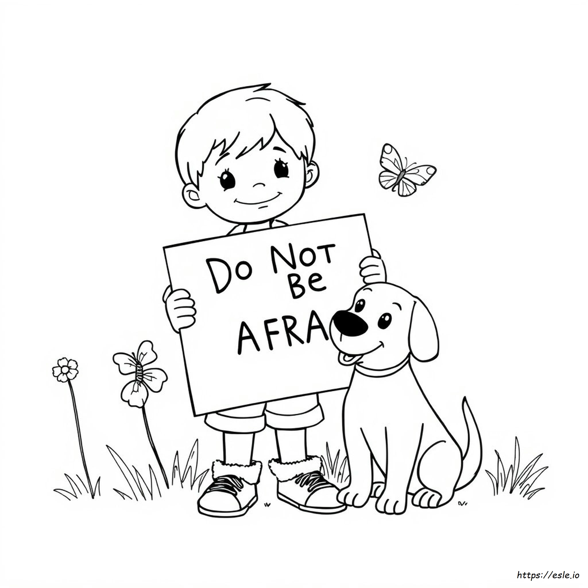 Do Not Fear Coloring Page