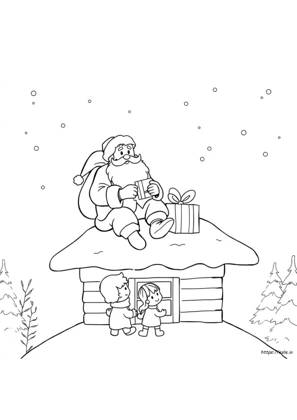 Father Christmas Colouring