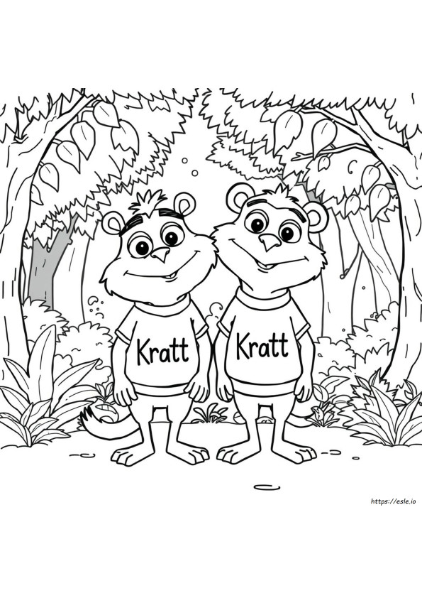 Wild Kratts Ausmalbuch