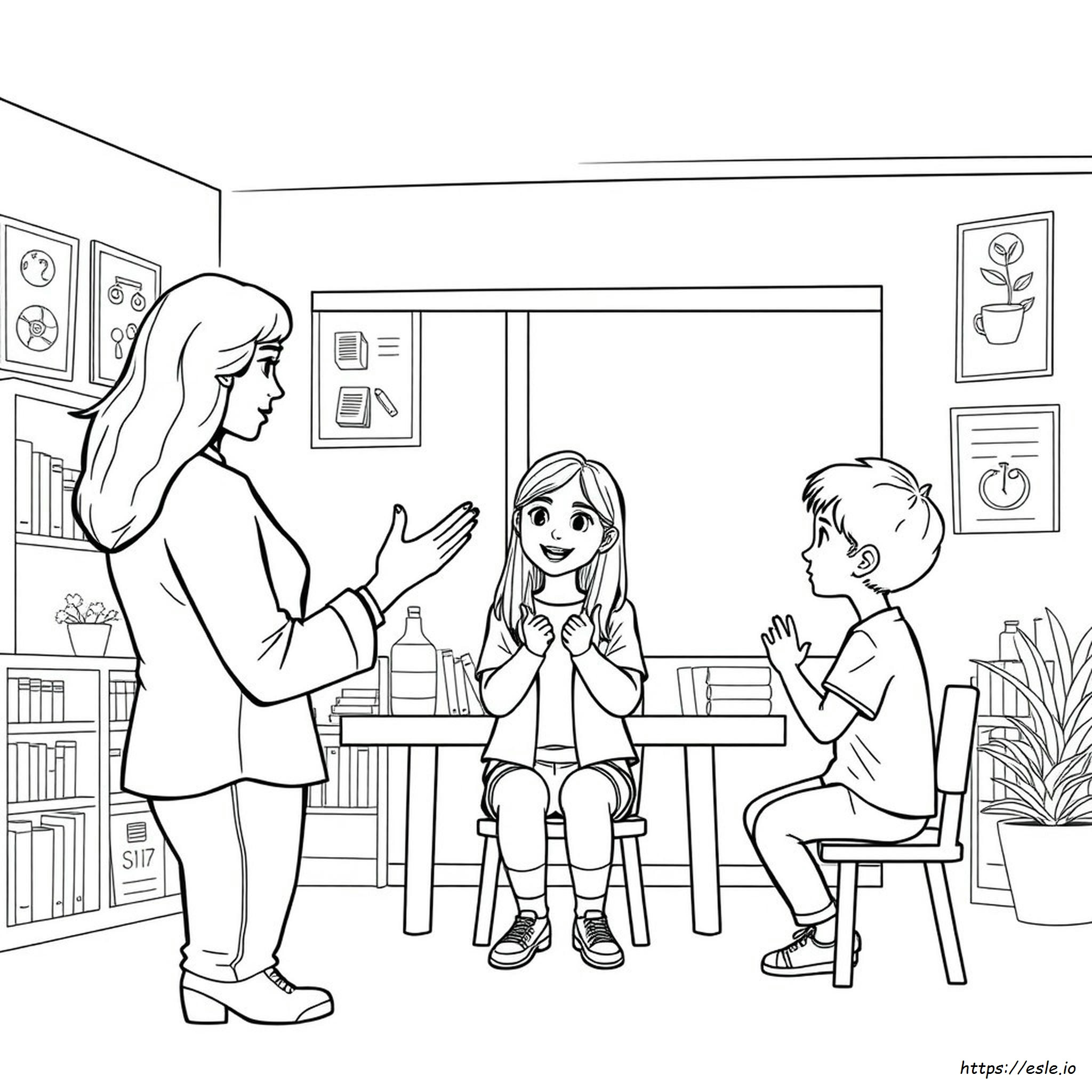 Sign Language For Coloring