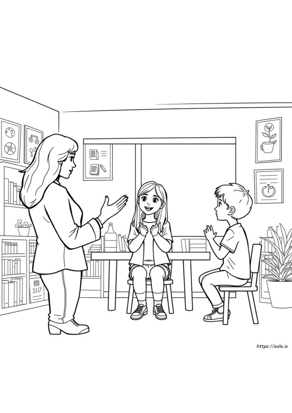 Sign Language For Coloring
