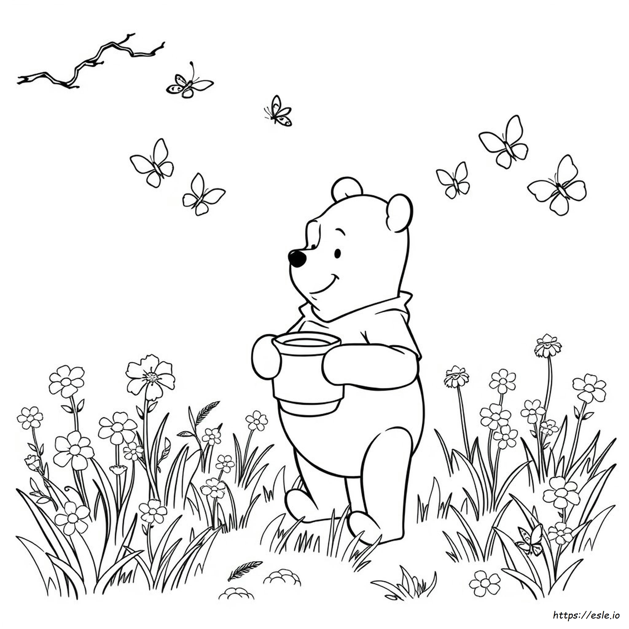 Winnie The Pooh: Disegni Di Primavera Da Colorare