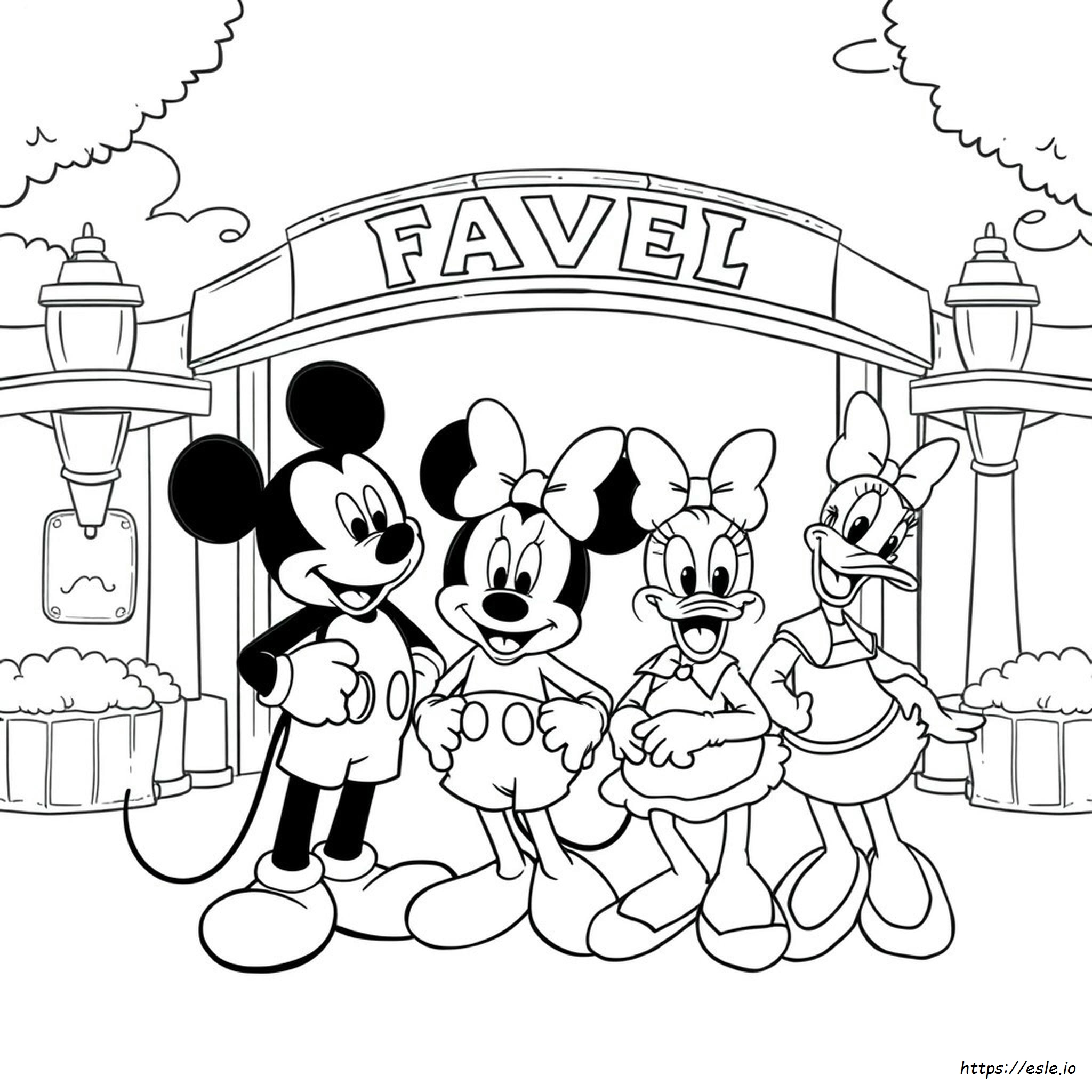 Mickey Mouse Family Coloring Pages