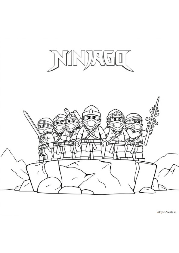Ninjago Characters Coloring Pages