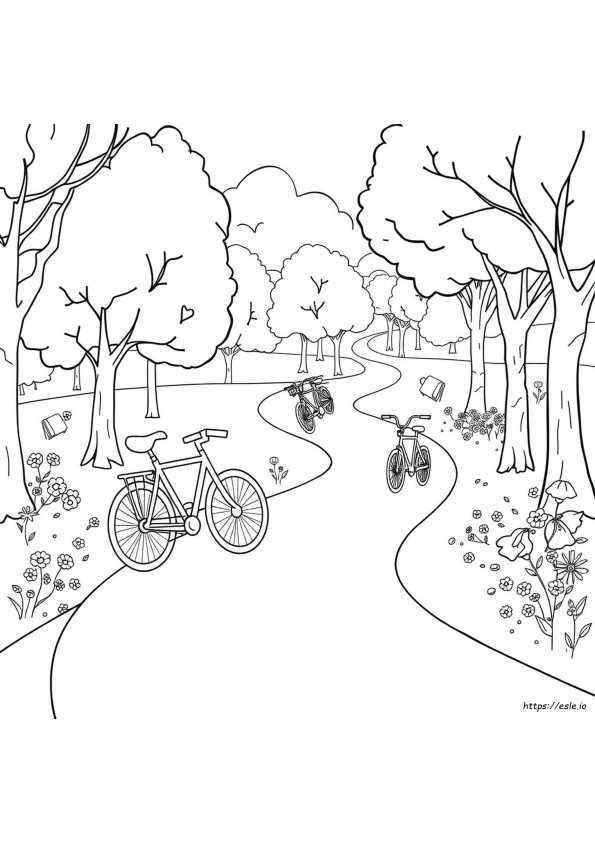 Bicycle Colouring Pictures
