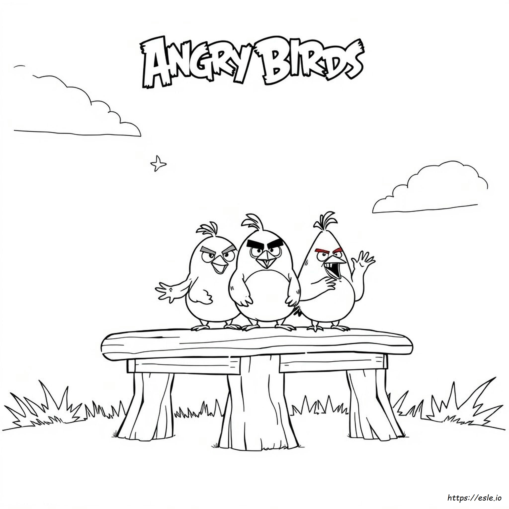 Halaman Mewarnai Film Angry Birds