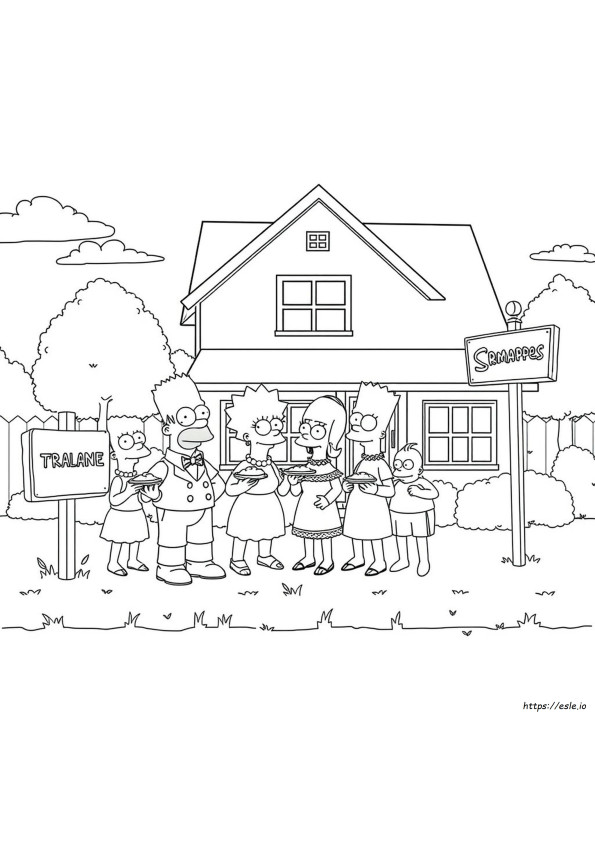 Coloriage Simpson Pour Adultes