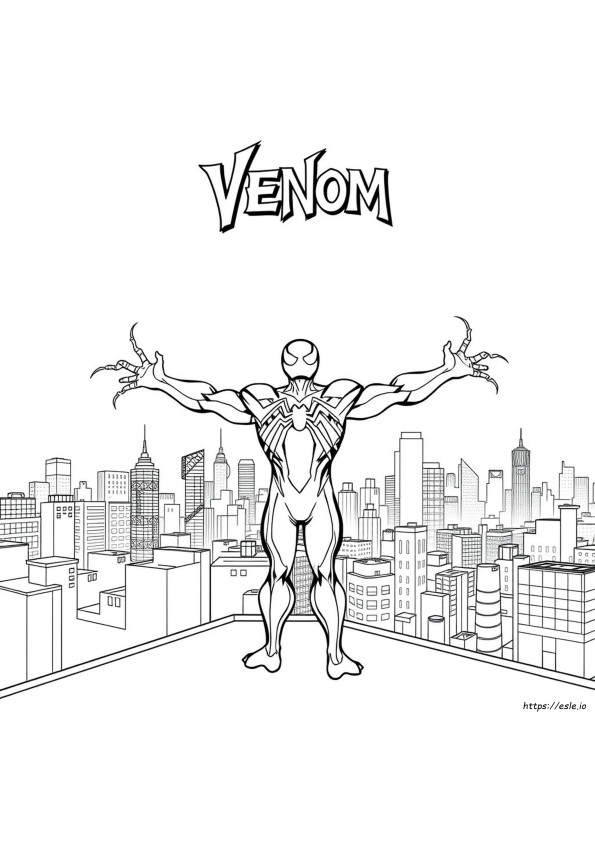 Miles Morales Venom Planșe De Colorat