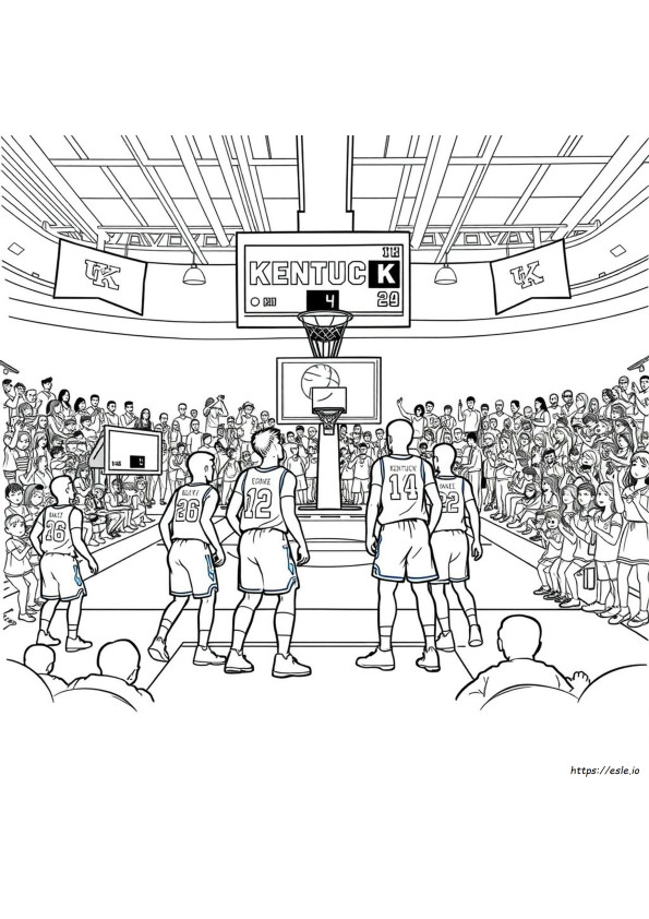 Kentucky Basketball Ausmalbilder