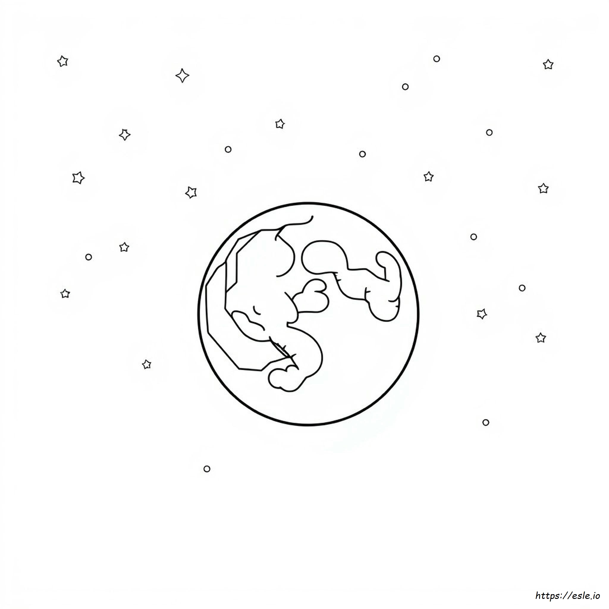 Moon Coloring Page - Free Printable