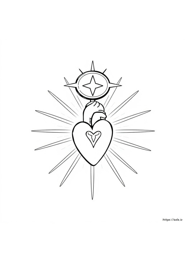 Jesus Coloring Page Dibujar Sagrado Corazon De Jesus Para Colorear