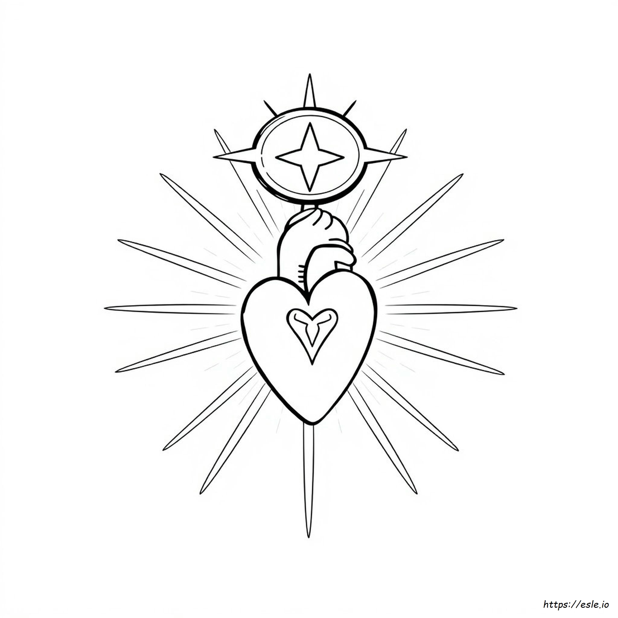 Jesus Coloring Page Dibujar Sagrado Corazon De Jesus Para Colorear