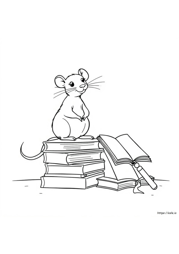 Printable Rat Coloring Page