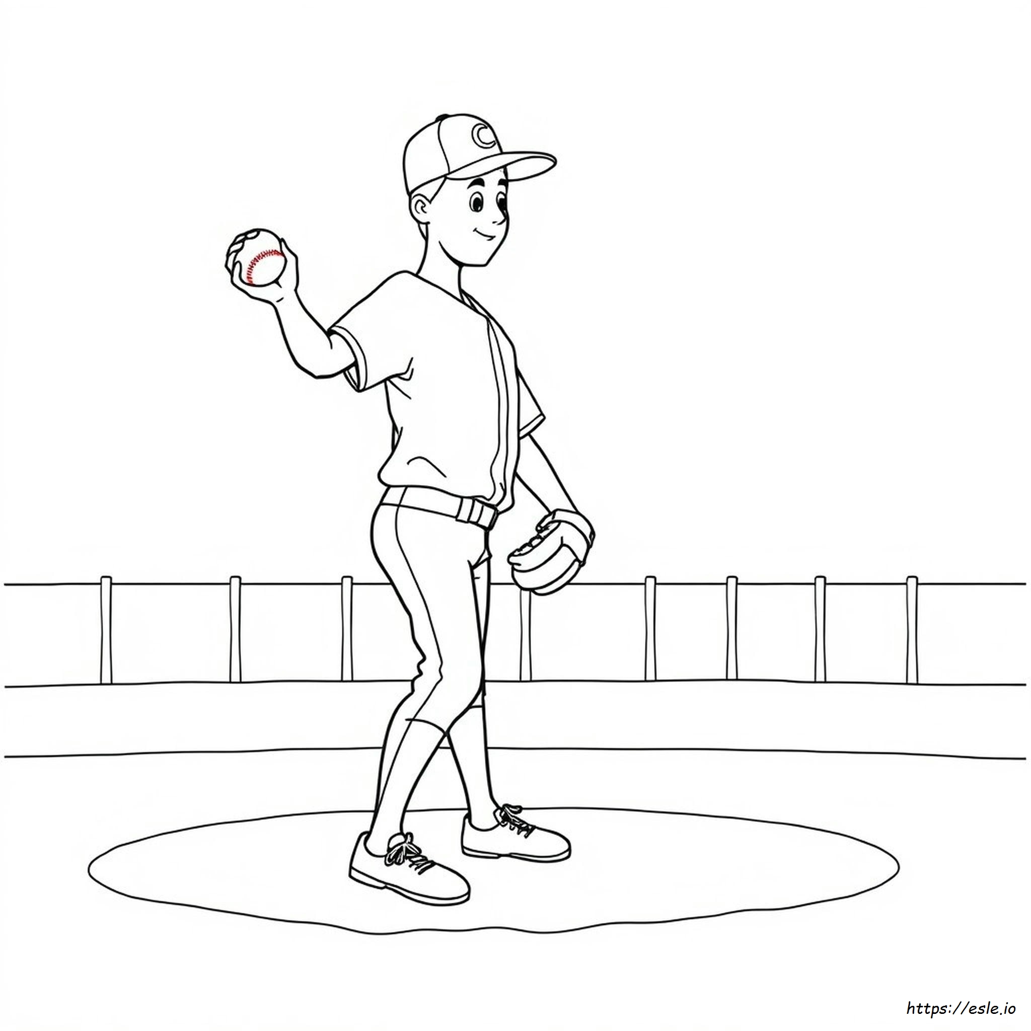 Coloriage Lanceur à imprimer gratuit