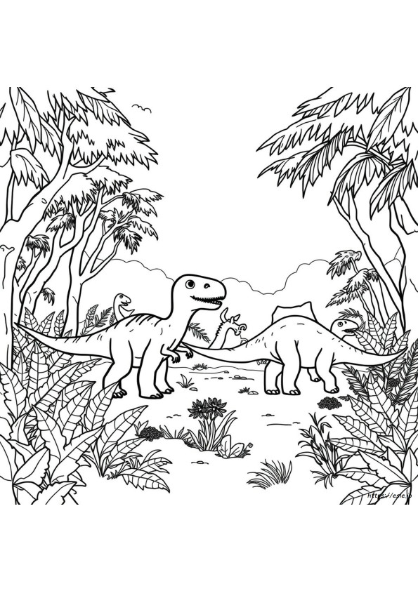 Livre De Coloriage Dinosaures