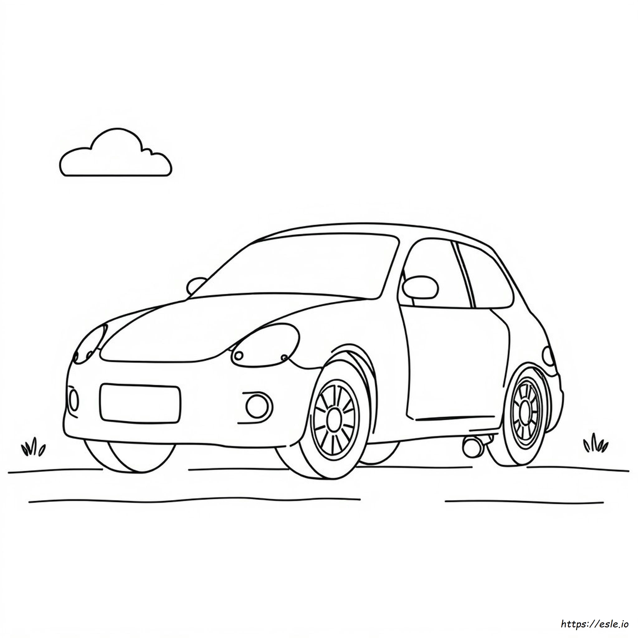 Contorno De Carro Para Colorir