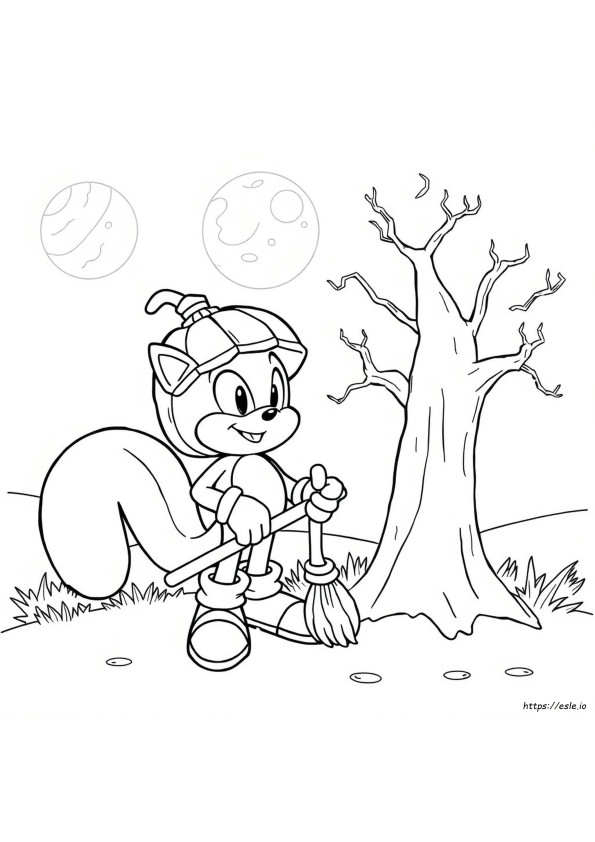 Sonic Halloween De Colorat