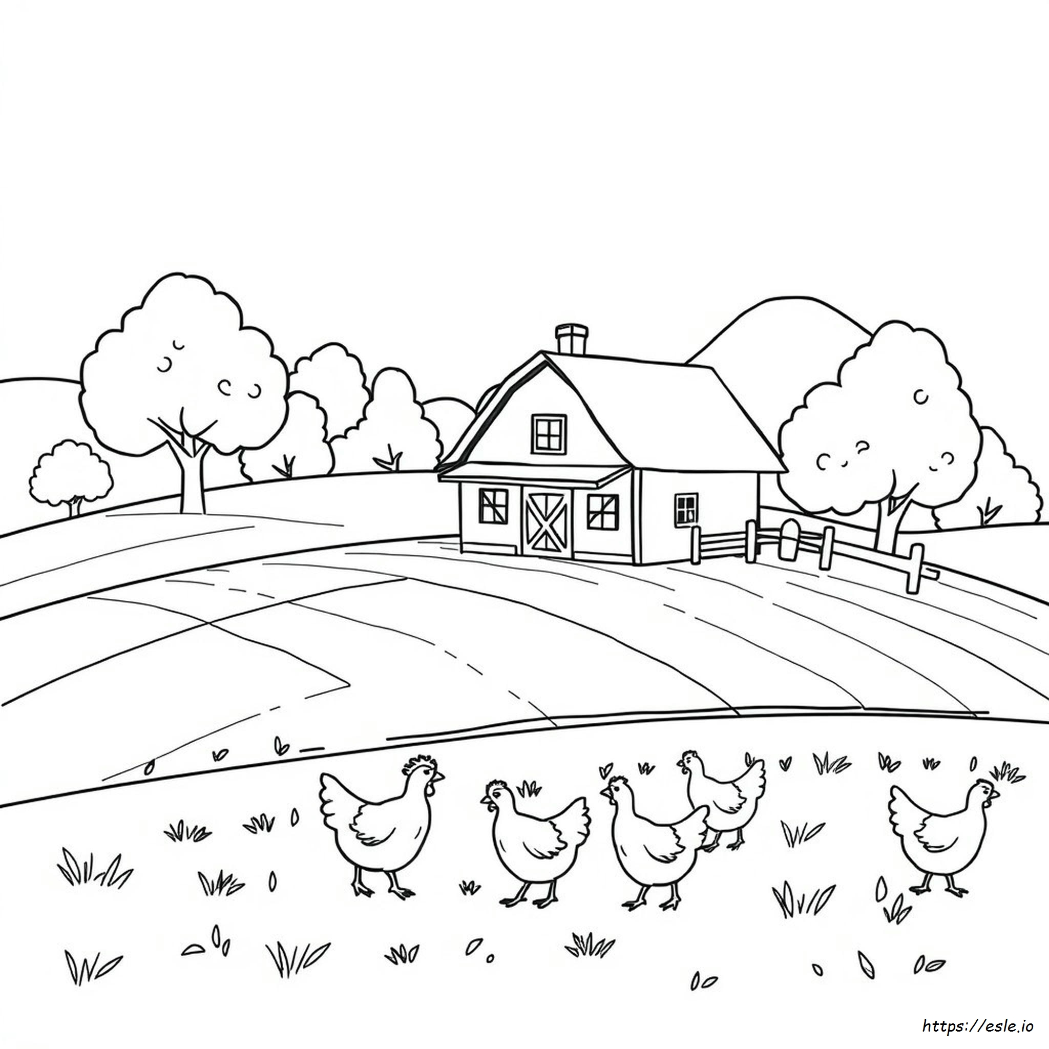 Coloriage Ferme À Imprimer Gratuitement