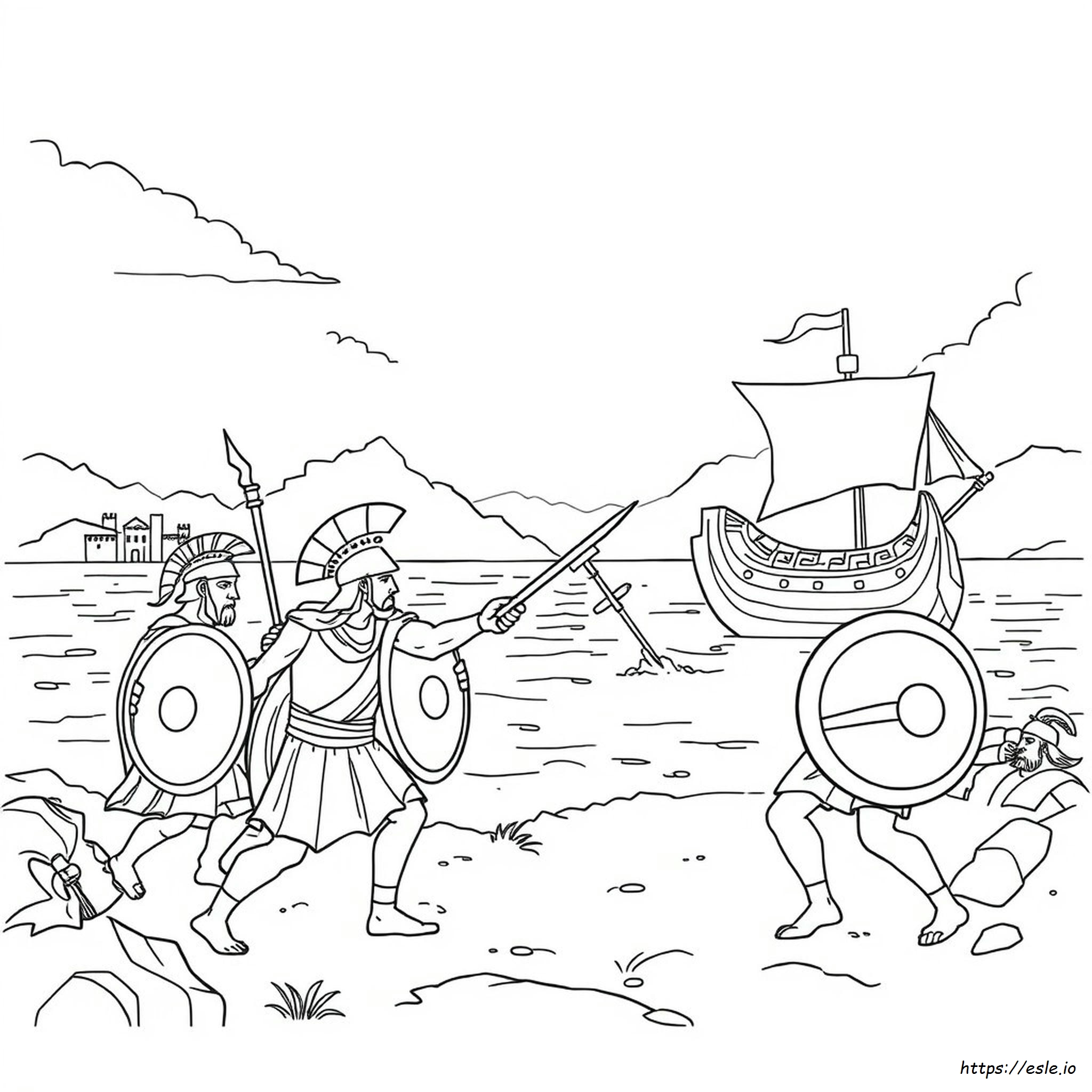 Trojan War Coloring Pages