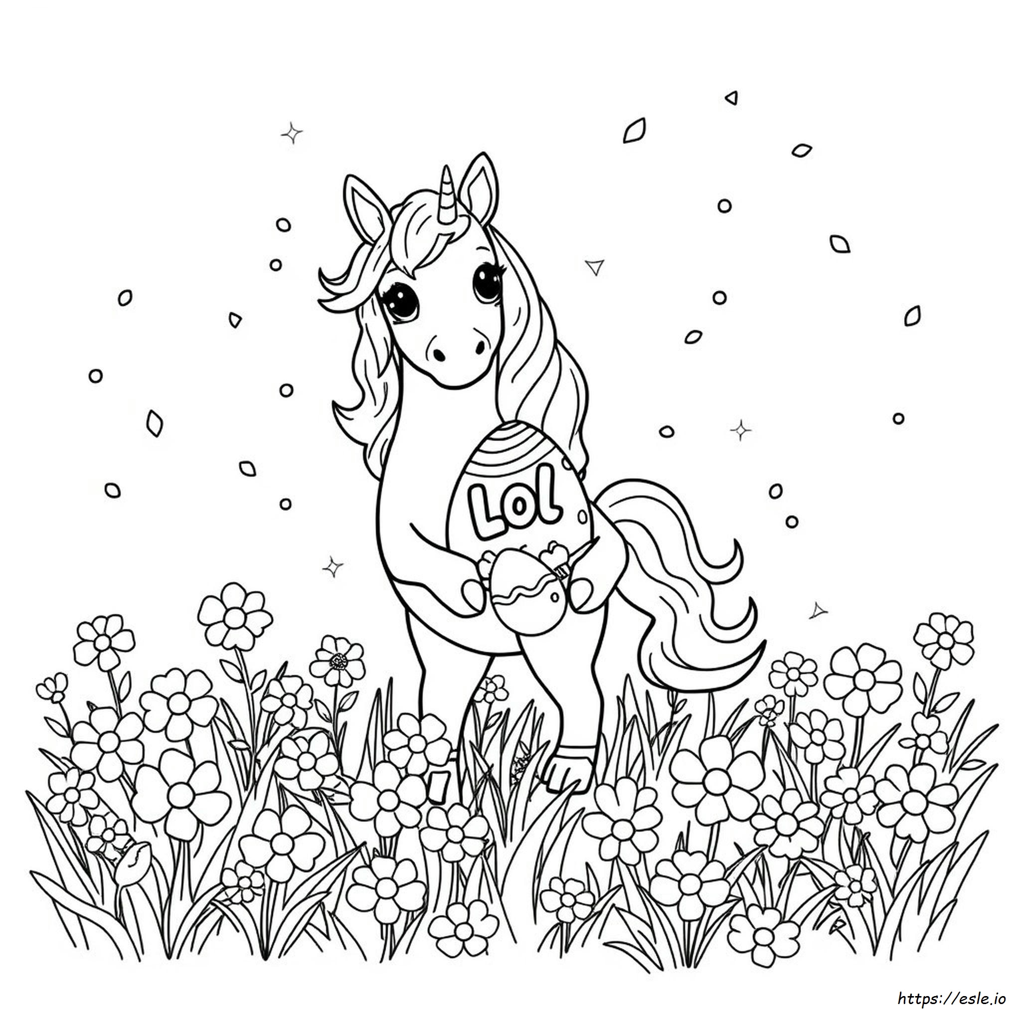 Lol Surprise Unicorn Gambar Mewarnai