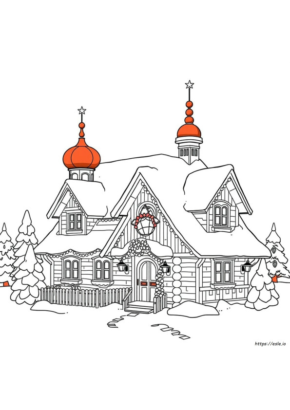 Russian Christmas Coloring Pages