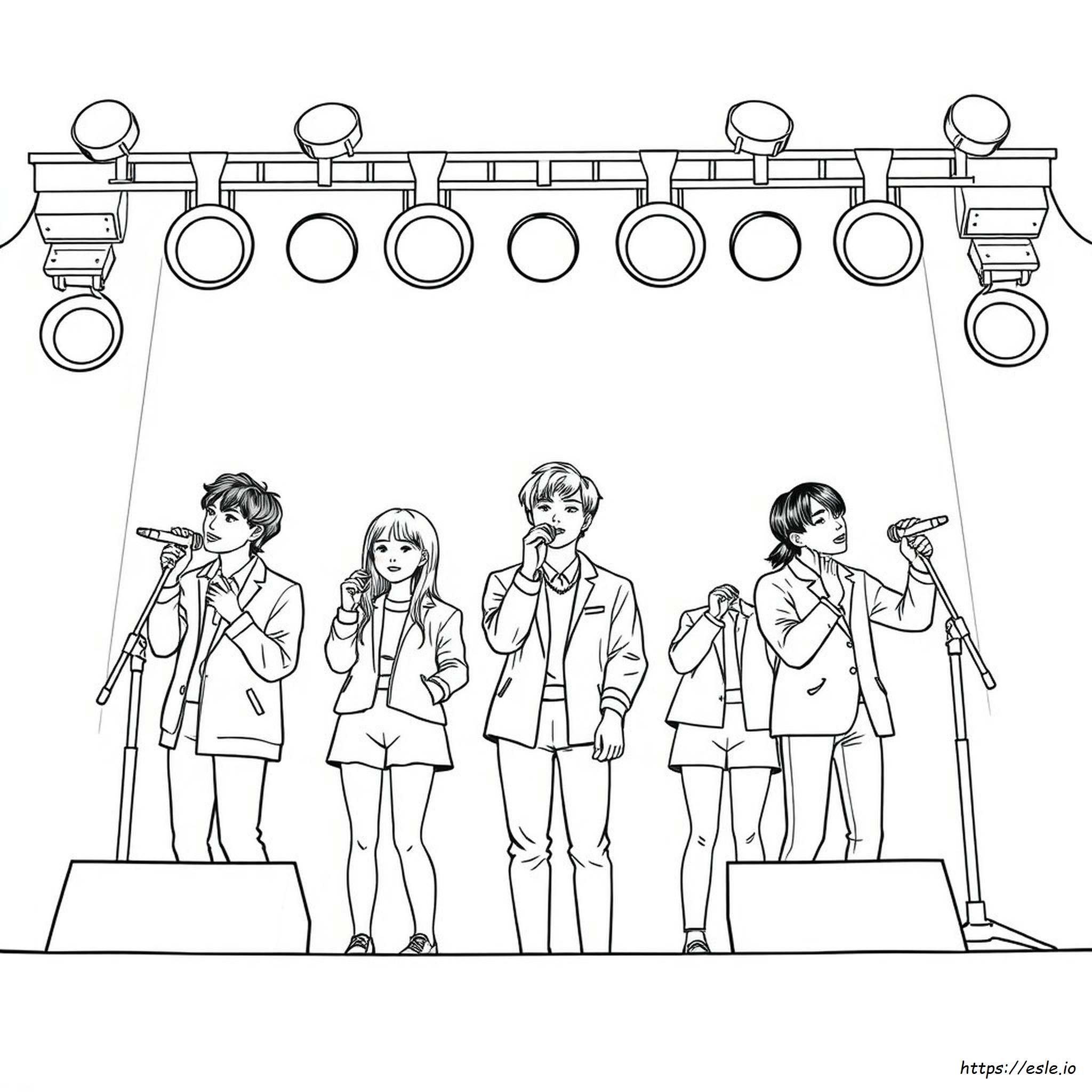 Kpop Colouring Pages