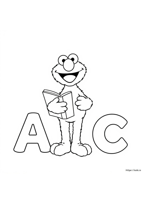Elmo Abc Coloring Pages