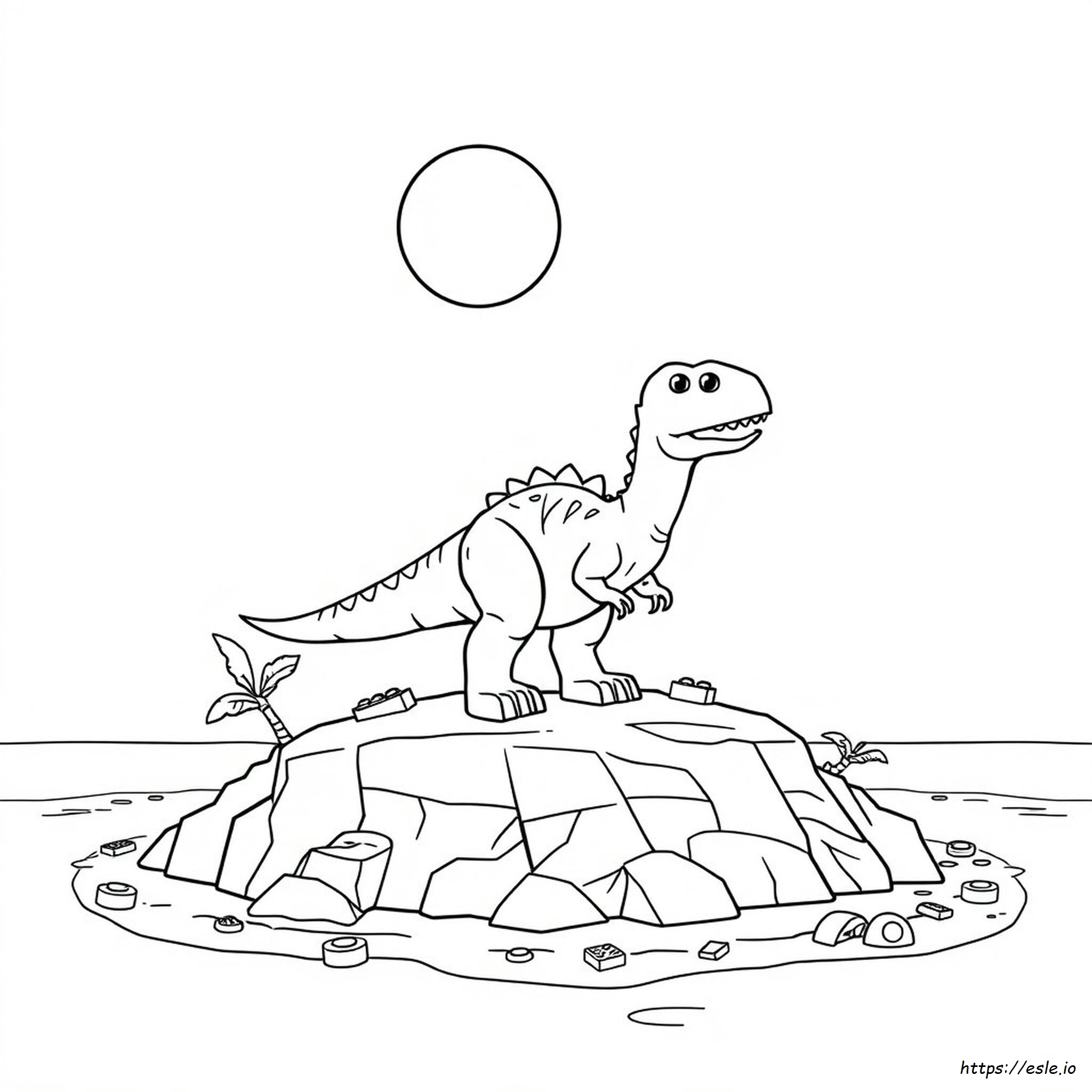 Lego Jurassic Coloring Pages