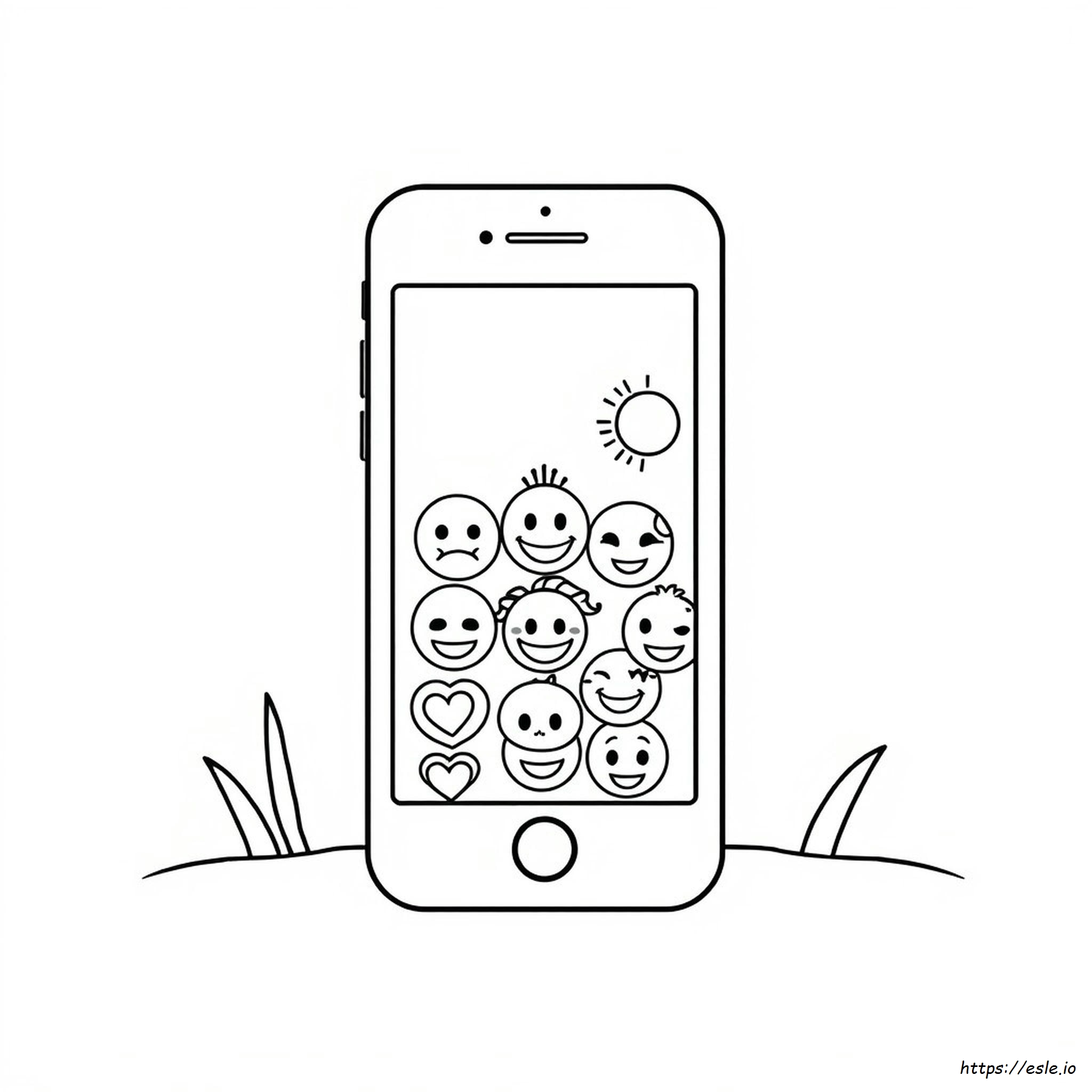 Iphone-Emoji Värityskuvat