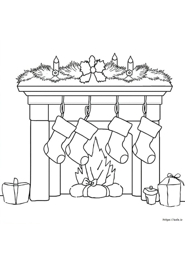 Coloring Pages For Christmas Stockings