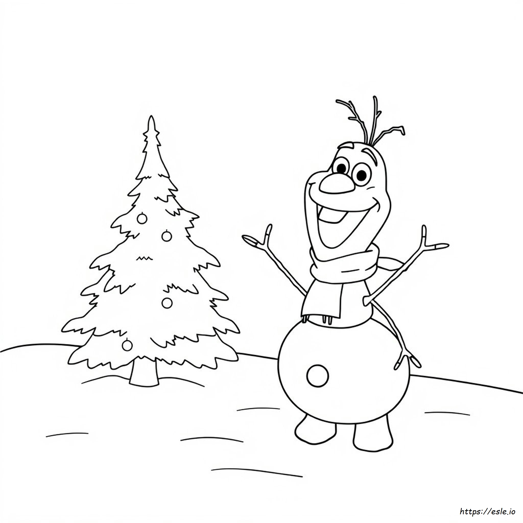 Olaf Coloring Book Page
