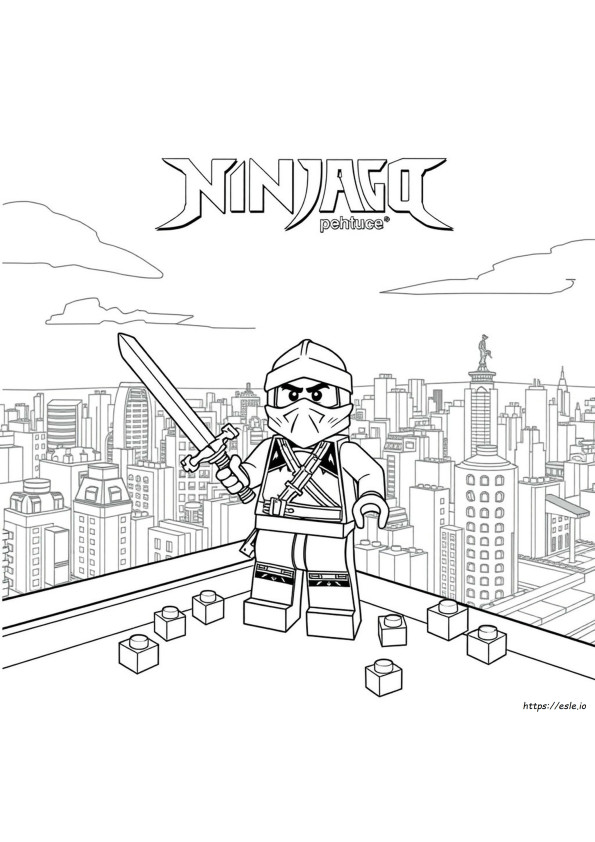 Kolorowanki Lego Ninjago Film Zane