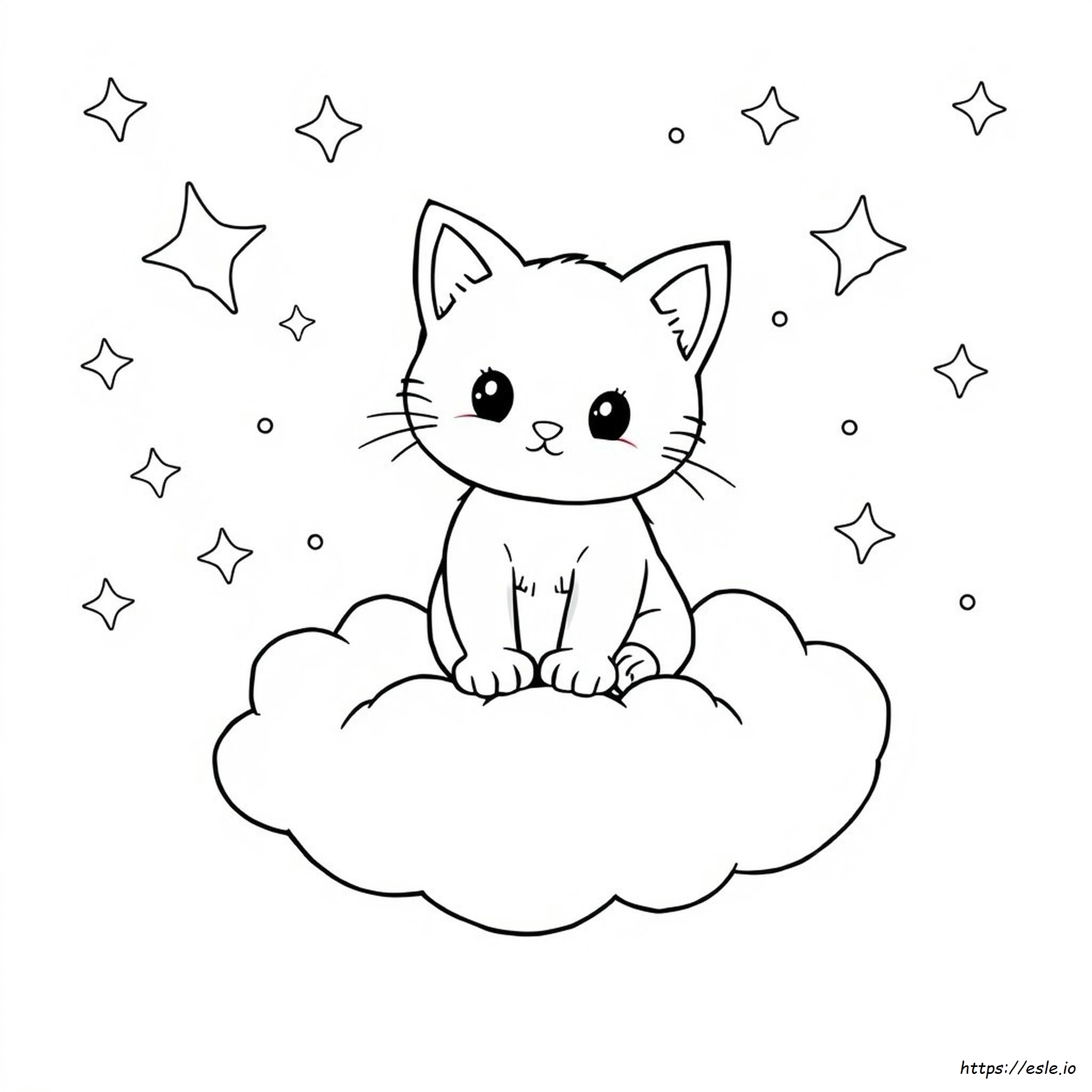 Kucing Gambar Mewarnai Untuk Dicetak Gratis