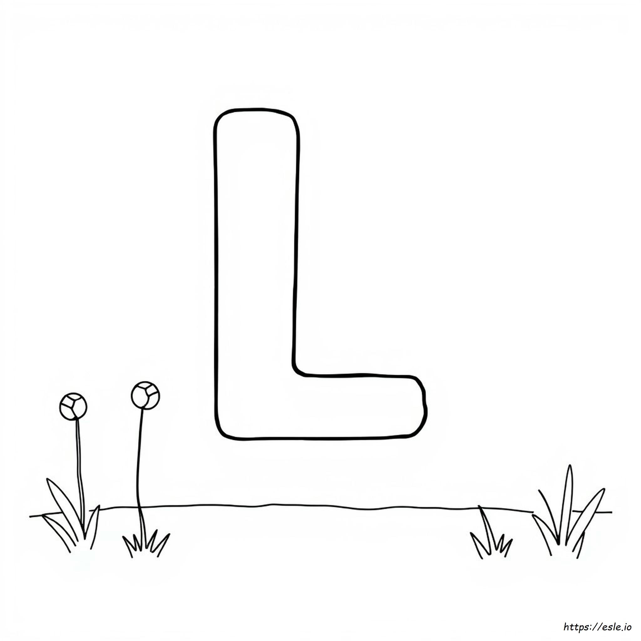 Letter L Coloring Worksheet