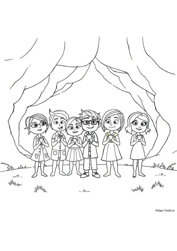 Inside Out Coloring Pages All Characters