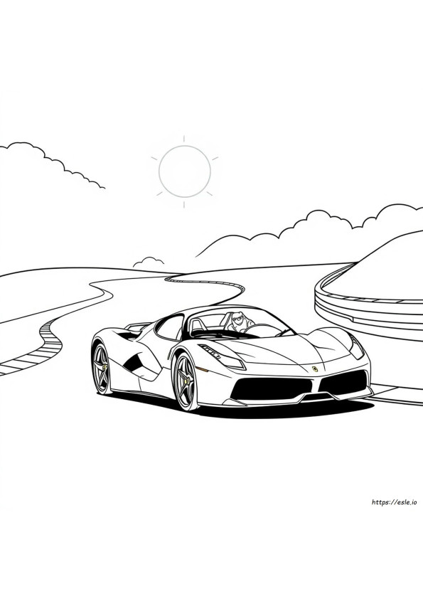 Coloring Pages Of Ferrari
