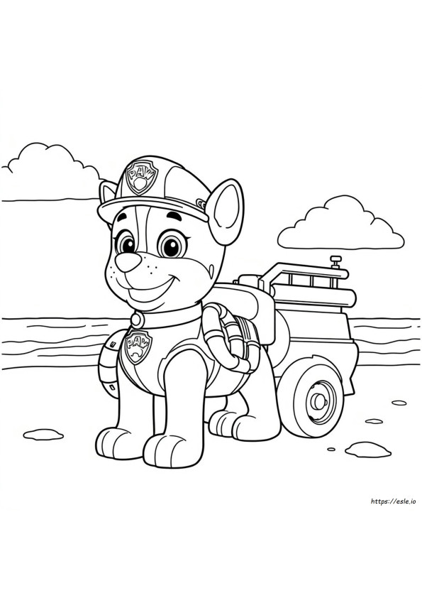 Disegni Da Colorare Di Marshall Paw Patrol Stampabili Gratuitamente