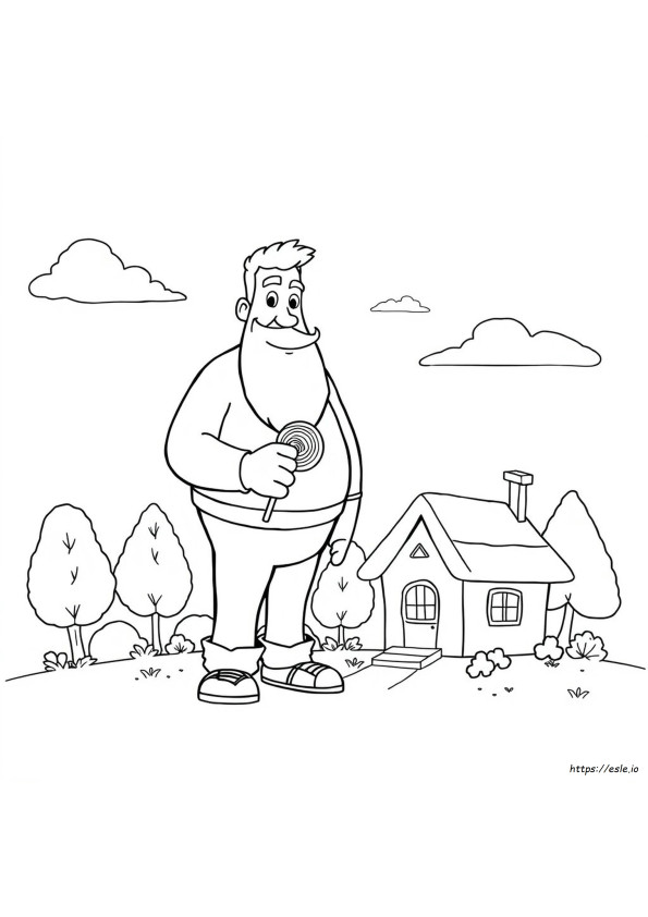 Riesen Cartoon Ausmalbilder