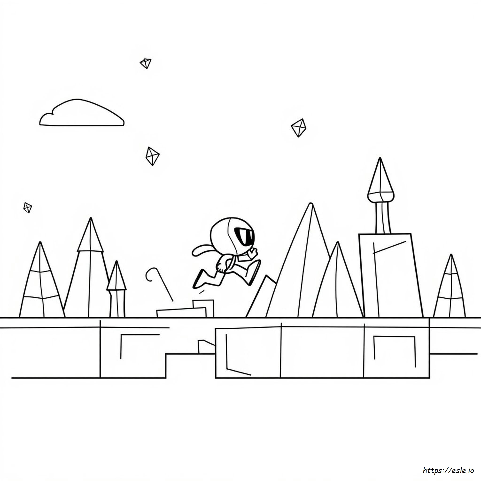 Desenhos Para Colorir Do Geometry Dash