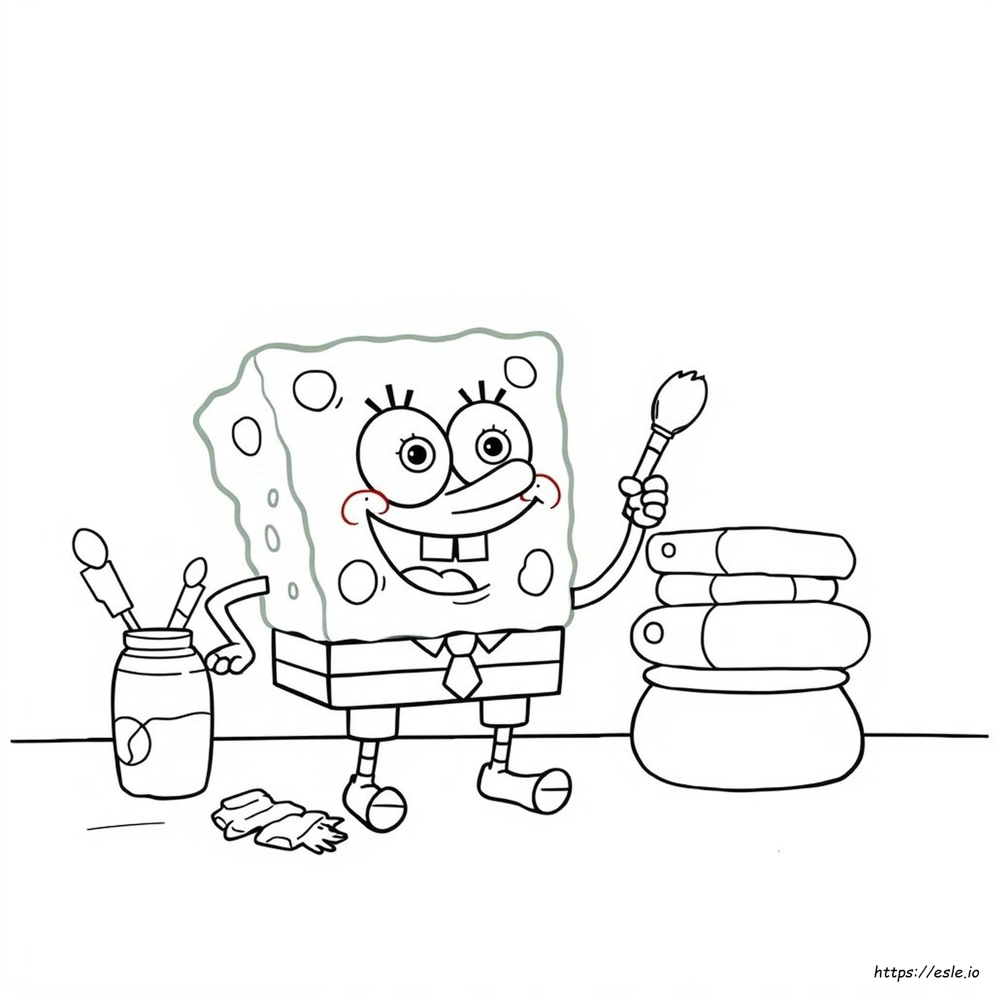 Sponges A Coloring Worksheet