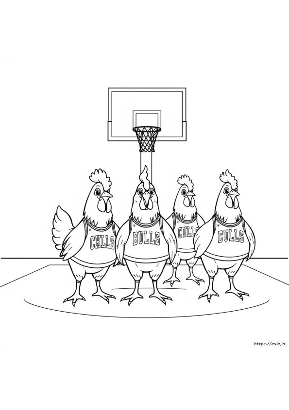 Desenhos Do Chicago Bulls Para Colorir