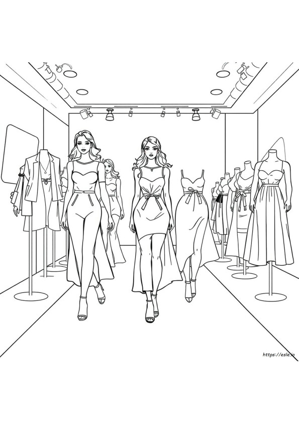 Fashion Illustration Coloring Pages